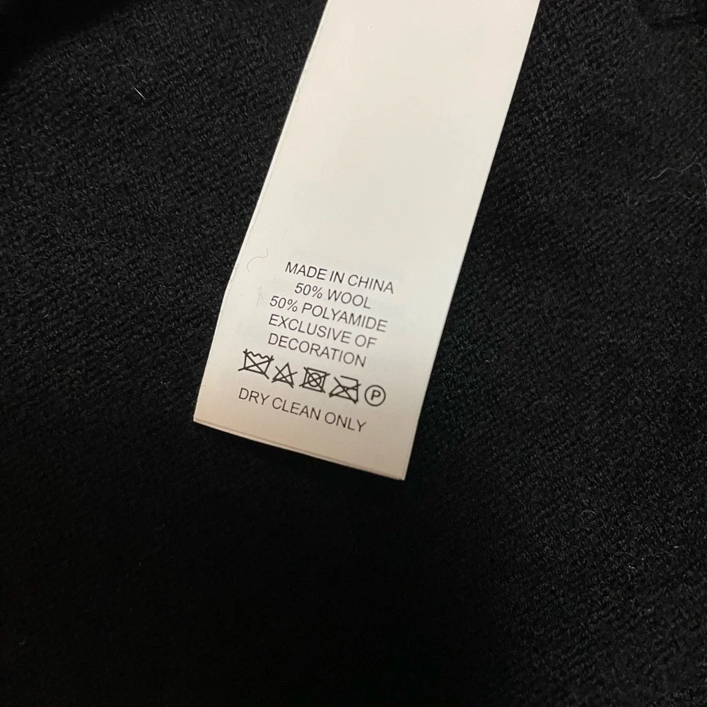 New Kate Spade Black Pearl-Embellished Short-Sleeve Sweater Size XXS